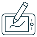 Graphic tablet icon
