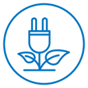 Green energy icon