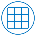 Grid Color Outline icon