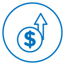 Growing profit icon