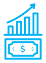 Growing profit icon
