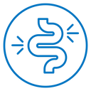 Gut constipation icon