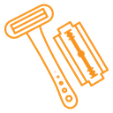 Hair removing razor icon