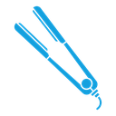 Hair straightener icon