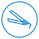 Hair straightener icon