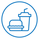 Hamburger soda icon