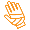 Hand accident icon