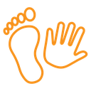 Hand and foot icon