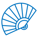 Hand fan icon