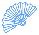 Hand fan icon
