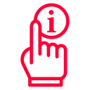 Hand Information Pointer icon