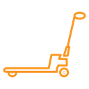 Hand pallet jack icon