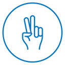 Hand scissors 2 icon