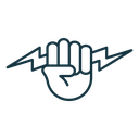 Hand with Power icon