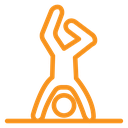Handstand exercise icon