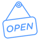 Hanging Open Sign icon