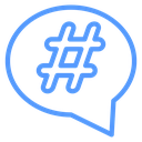 Hashtag Bubble icon