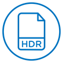 HDR image file extension icon