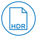 HDR image file extension icon