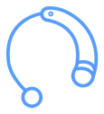 Hearing aid Color Outline icon