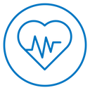 Heart rate pulse icon