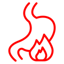 Heartburn Stomach Flame icon