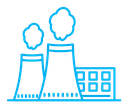 Heat power station icon