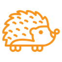 Hedgehog Color Outline icon