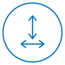 Height and width 2 icon