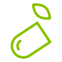 Herb eco capsule icon