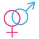 Heterosexual gender symbol 3 icon