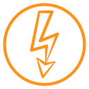 High voltage icon