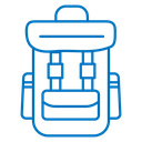 Hiking backpack icon