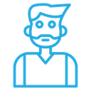 Hipster Bearded Avatar icon