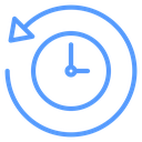History Clock Loop icon