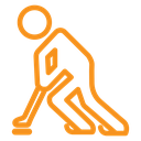 Hockey player icon