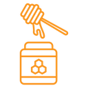 Honey jar with dipper icon