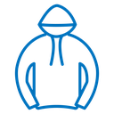 Hoodie jacket icon