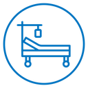 Hospital bed icon