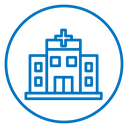 Hospital building icon