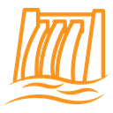 Hydroelectric dam icon
