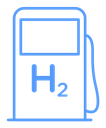 Hydrogen fuel pump icon