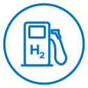 Hydrogen fuel pump icon