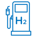 Hydrogen fuel pump icon