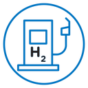 Hydrogen fuel pump icon