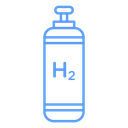 Hydrogen gas tank icon