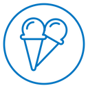Ice cream cone icon