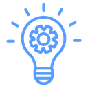 Idea Gear Bulb icon