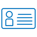 Identity card icon