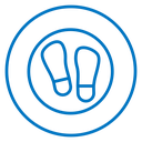 Imprint soles shoes icon